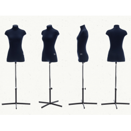 Мягкий портновский женский манекен Chayka Milena синий