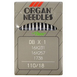 Иглы для промышленных машин ORGAN DB×1 №110, 10 штук