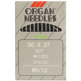 Иглы для промышленных оверлоков ORGAN DC×27 №70, 10 штук