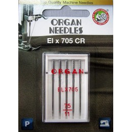 Иглы для распошивальных машин и оверлоков Organ ELx705 №75