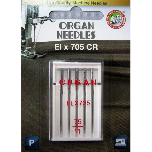 Иглы для распошивальных машин и оверлоков Organ ELx705 №75