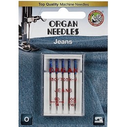 Иглы Organ Jeans №90-100 для джинса (5 шт.)