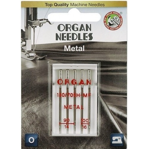 Иглы Organ для металлизированных нитей №90-100 (5шт.)