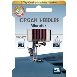 Иглы Organ microtex № 60 ECO для микроволокнистого материала (5шт.)