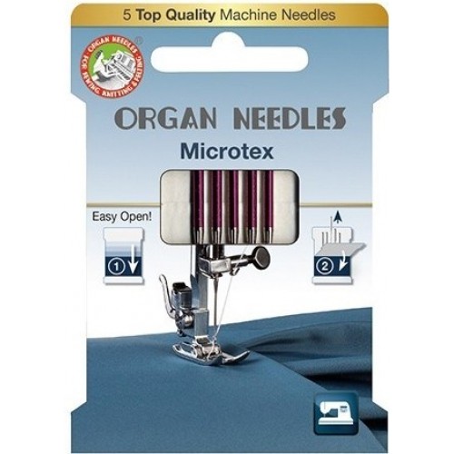 Иглы Organ microtex № 70 ECO для микроволокнистого материала (5шт.)