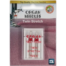 Иглы Organ двойные для трикотажа №75/2,5 - 2шт.