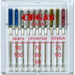 Иглы Organ COMBI Комбинированные (10шт.)