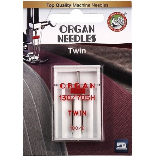 Игла Organ двойная универсальная №100/6