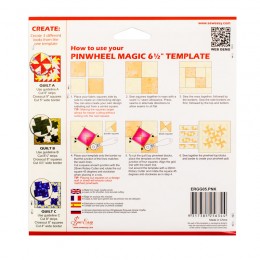 Лекало-вертушка"Галактика"для пэчворка 6,5"Нemline ERGG05.PNK