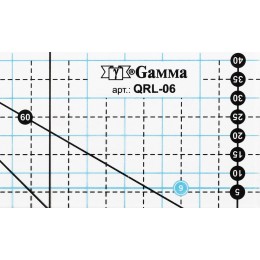 Линейка для пэчворка Gamma QRL-06 15x5 см