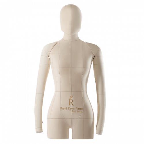 Голова к манекену Monica на магните, бежевая/чёрная