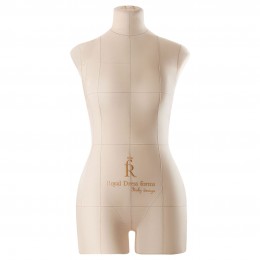 Манекен мягкий женский Monica с подставкой Милан, бежевый/чёрный, размер 44