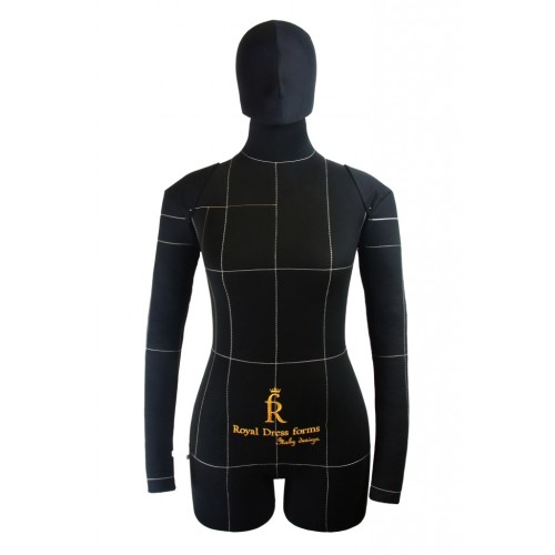 Голова к манекену Monica на магните, бежевая/чёрная