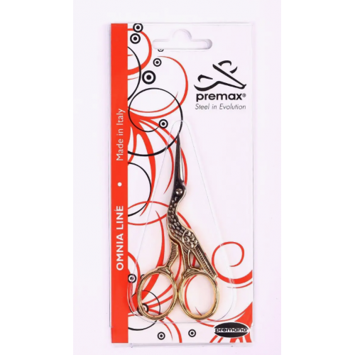 Ножницы вышивальные цапельки с позолоченными ручками Premax F 7125D