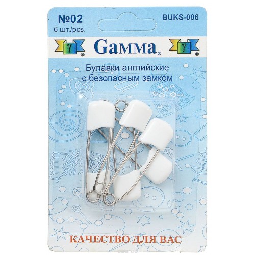 Булавки английские с безопасным замком 40 мм