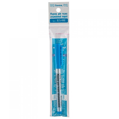Маркер смываемый водой RA-001 голубой для ткани