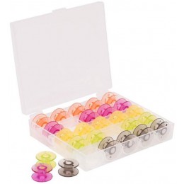 Набор цветных шпулек в контейнере 25 штук в упаковке