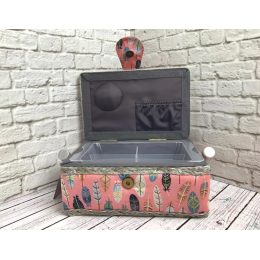 Шкатулка для рукоделия NWB-F-R-19.13.10 (19x13x10см д/ш/в)