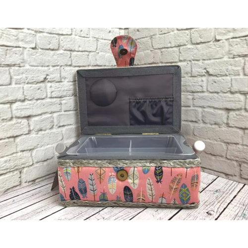 Шкатулка для рукоделия NWB-F-R-19.13.10 (19x13x10см д/ш/в)