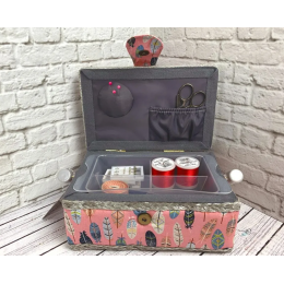 Шкатулка для рукоделия NWB-F-R-19.13.10 (19x13x10см д/ш/в)