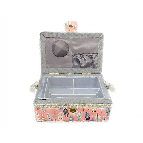 Шкатулка для рукоделия NWB-F-R-19.13.10 (19x13x10см д/ш/в)