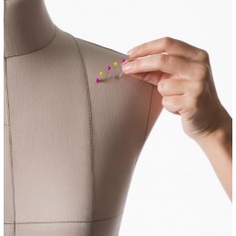 Манекен мягкий женский Monica с подставкой Милан, бежевый/чёрный, размер 42